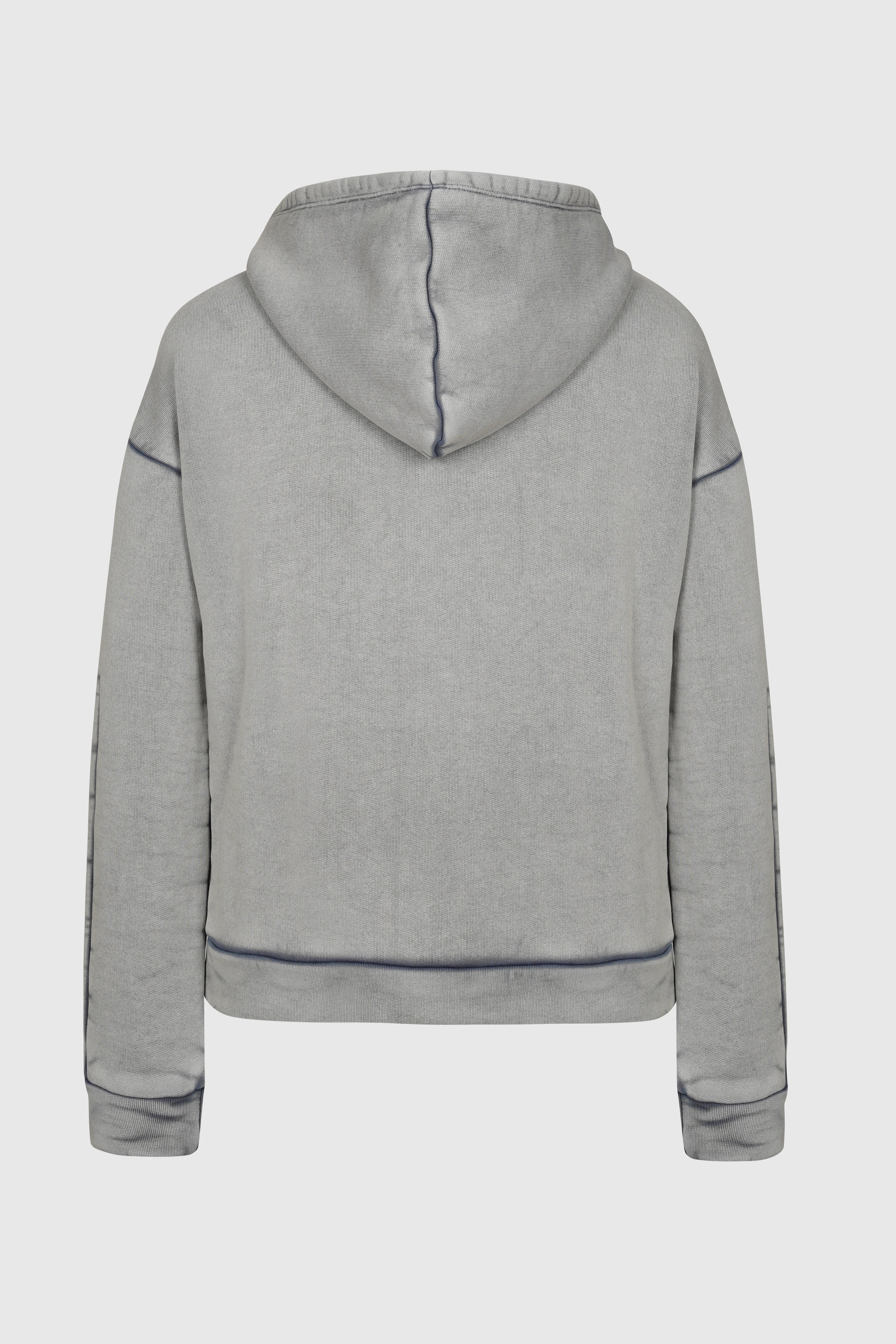 Mineral washed zip hoodie from innamoratoclo.com