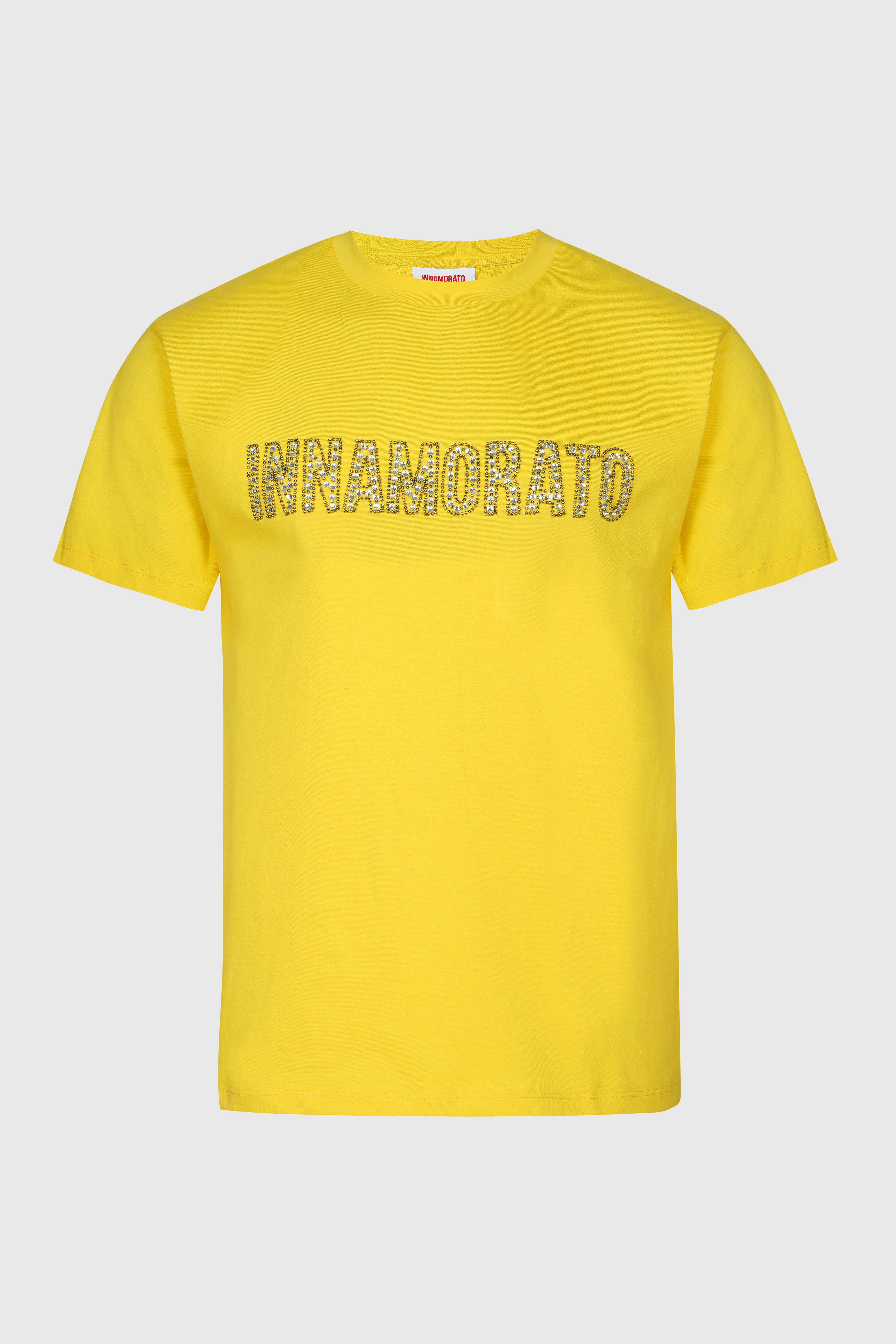 Crystal embellished logo t-shirt