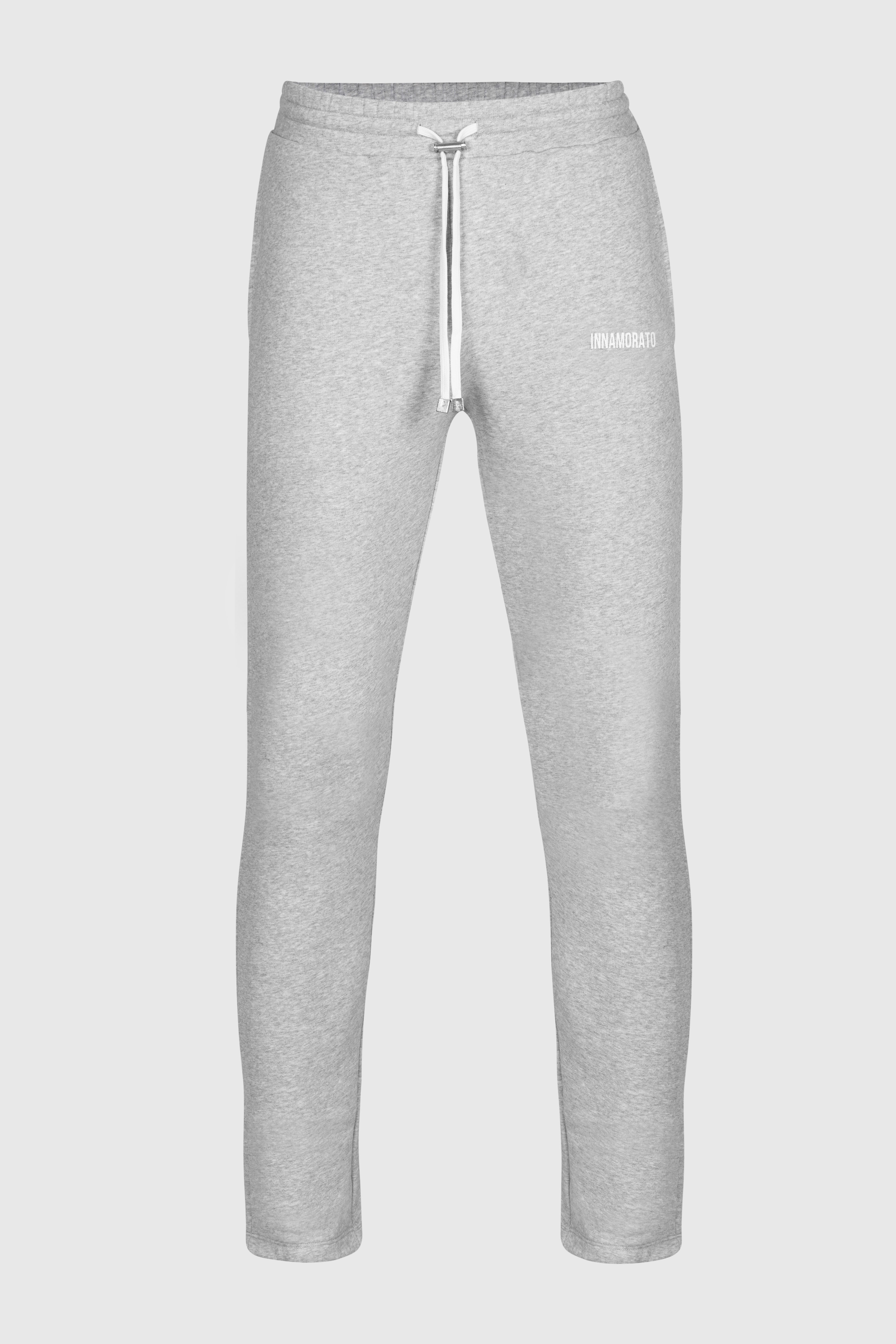 Light grey melange sweatpants