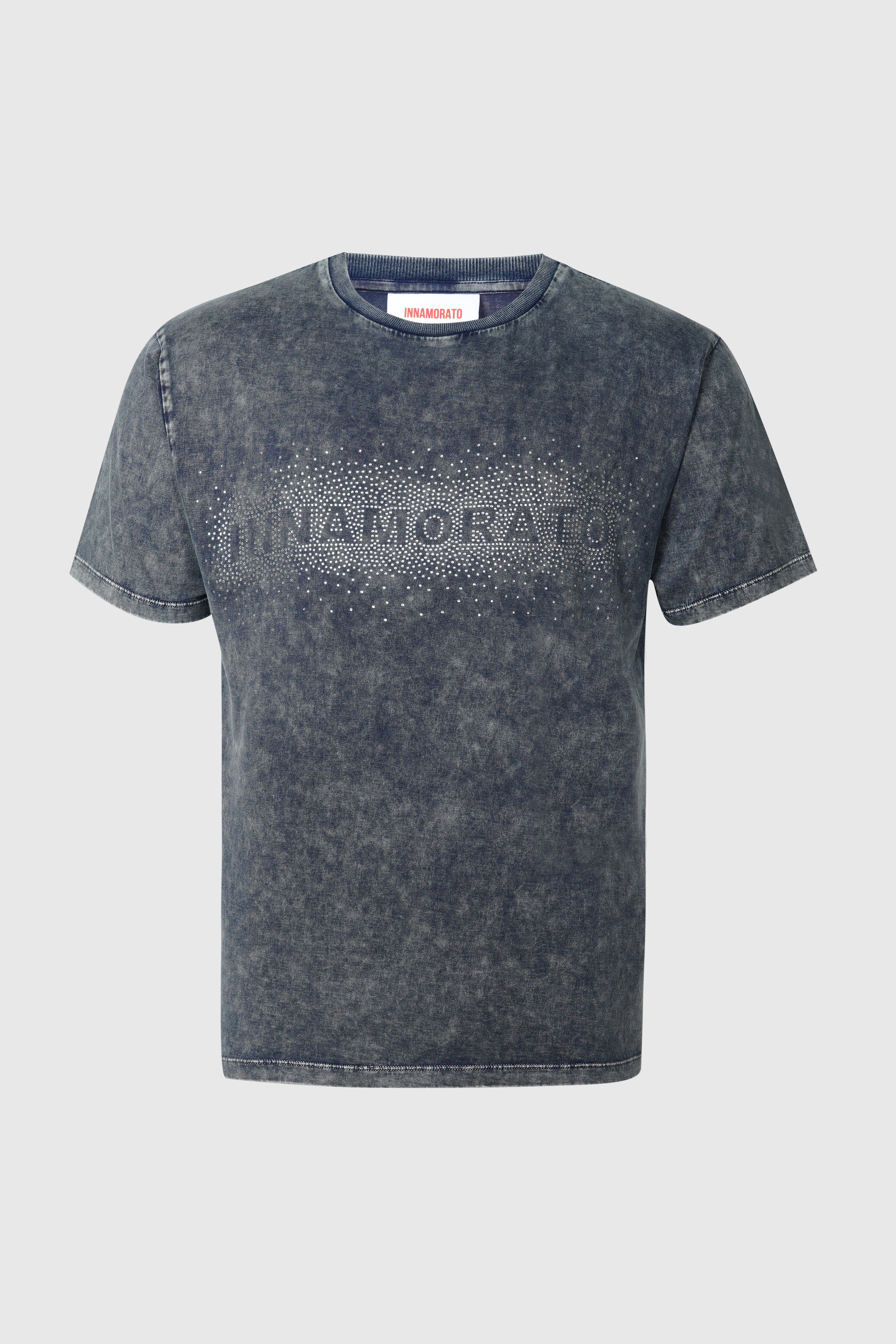 Mineral washed crystal logo t-shirt from innamoratoclo.com