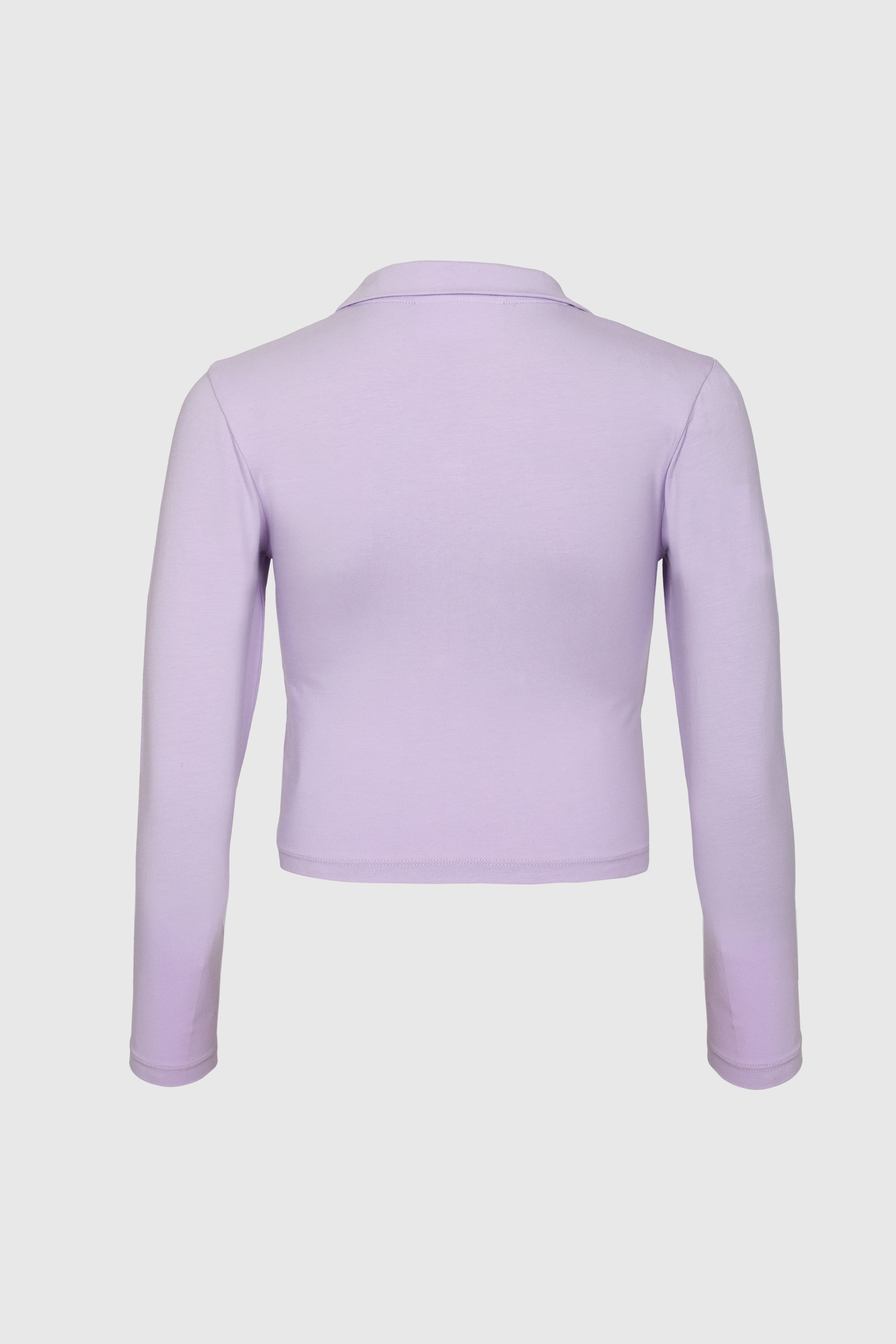 Long sleeved baby tee with zip- Purple from innamoratoclo.com