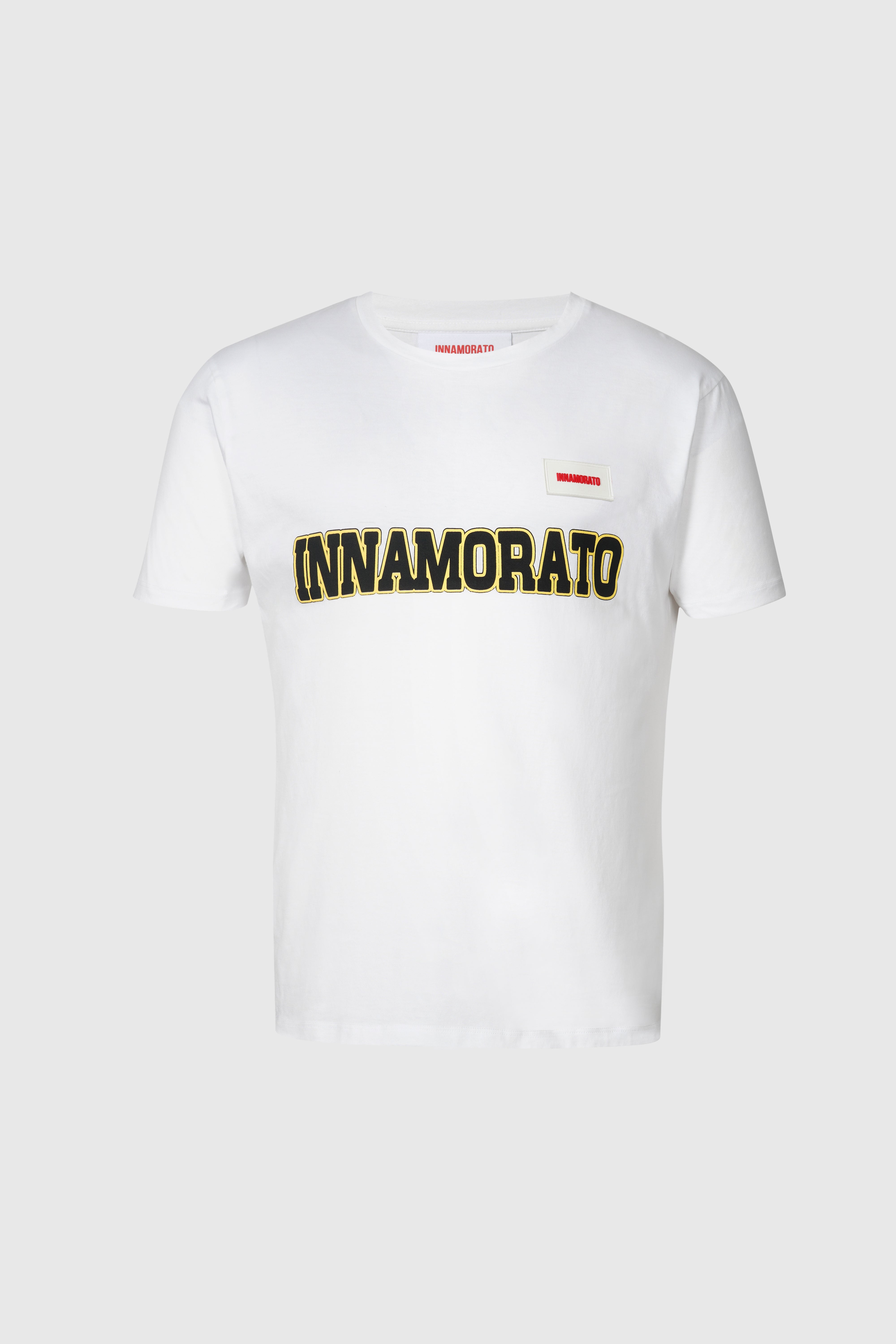 Supima cotton football t-shirt- White from innamoratoclo.com