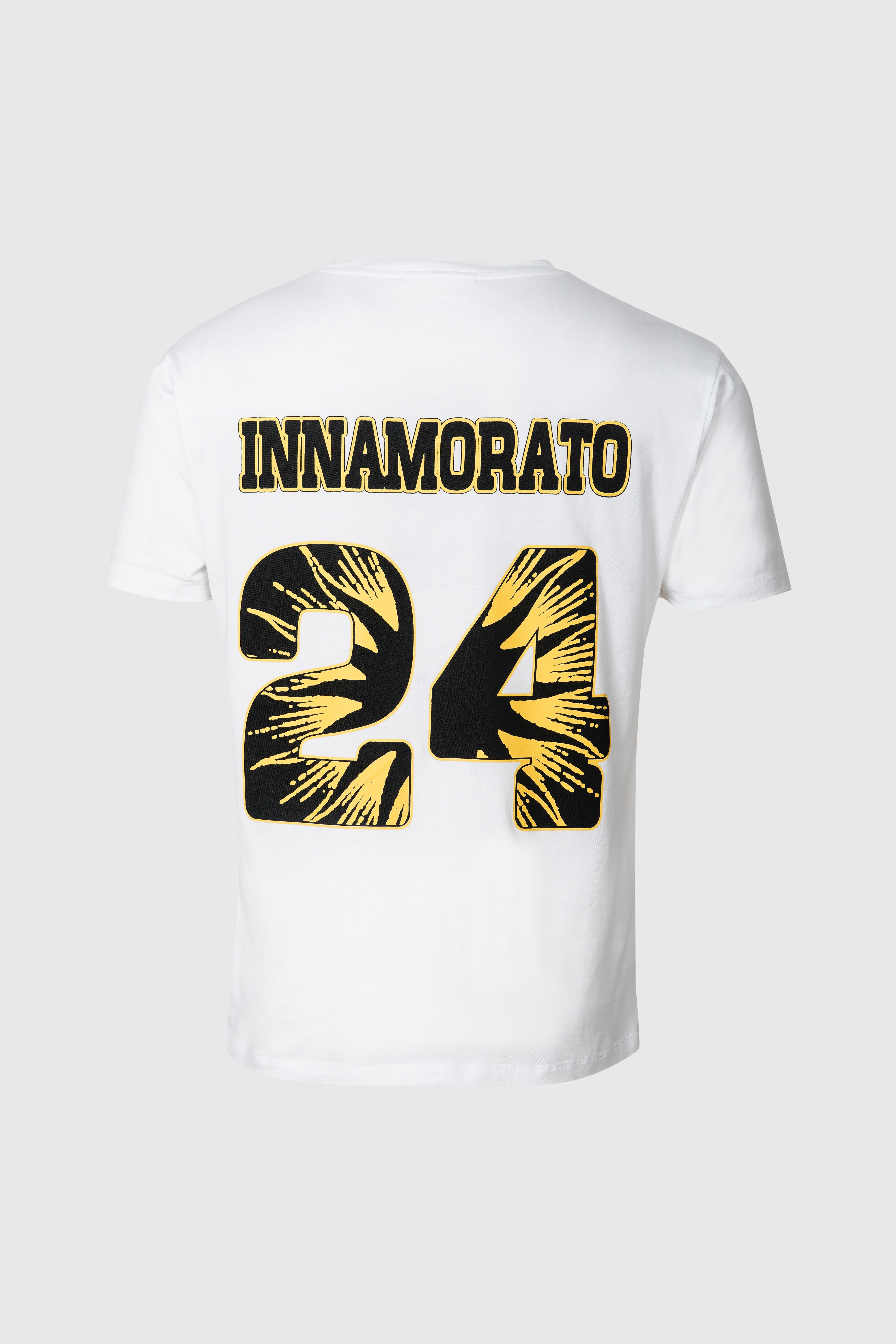 Supima cotton football t-shirt- White from innamoratoclo.com