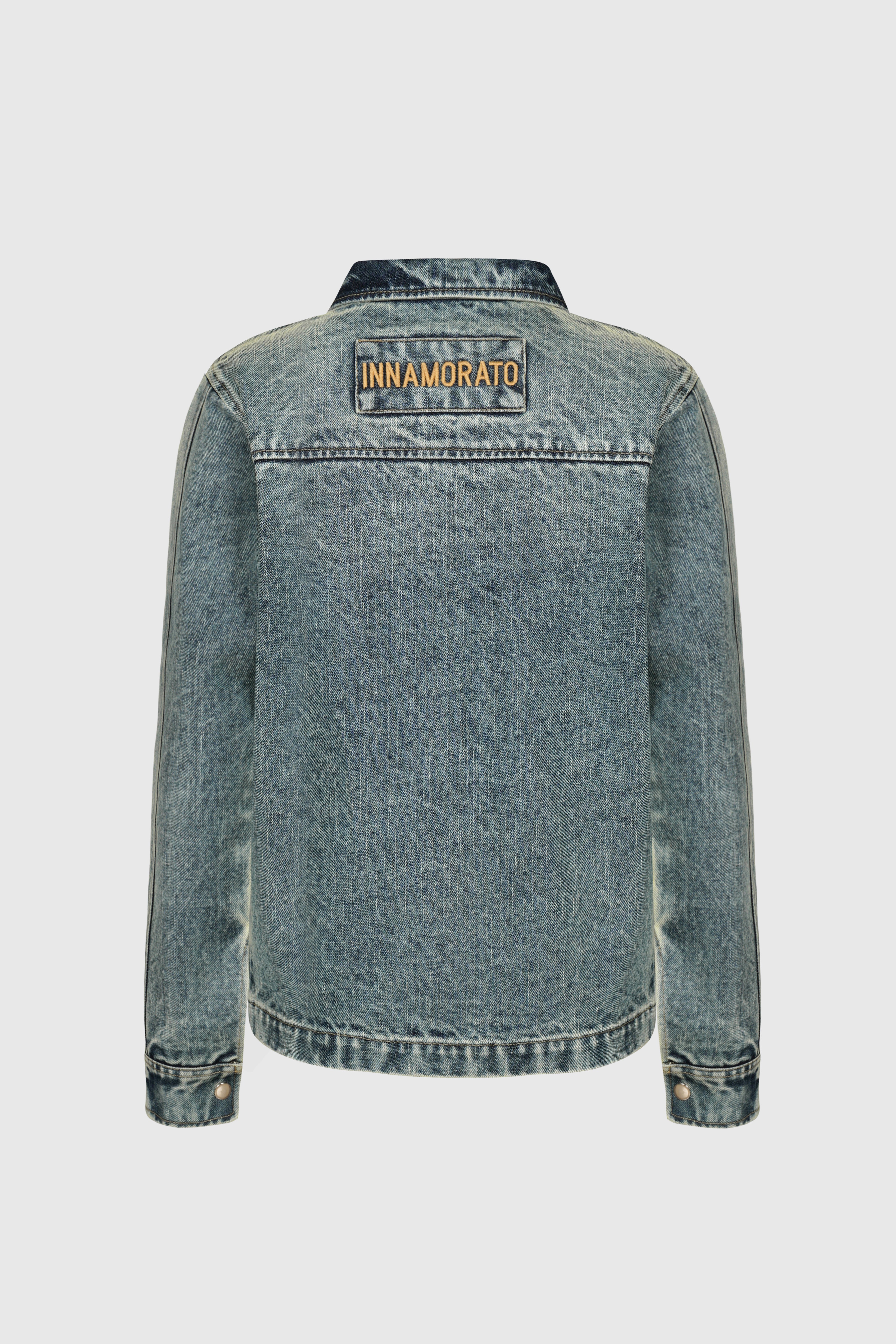 Zipped denim jacket