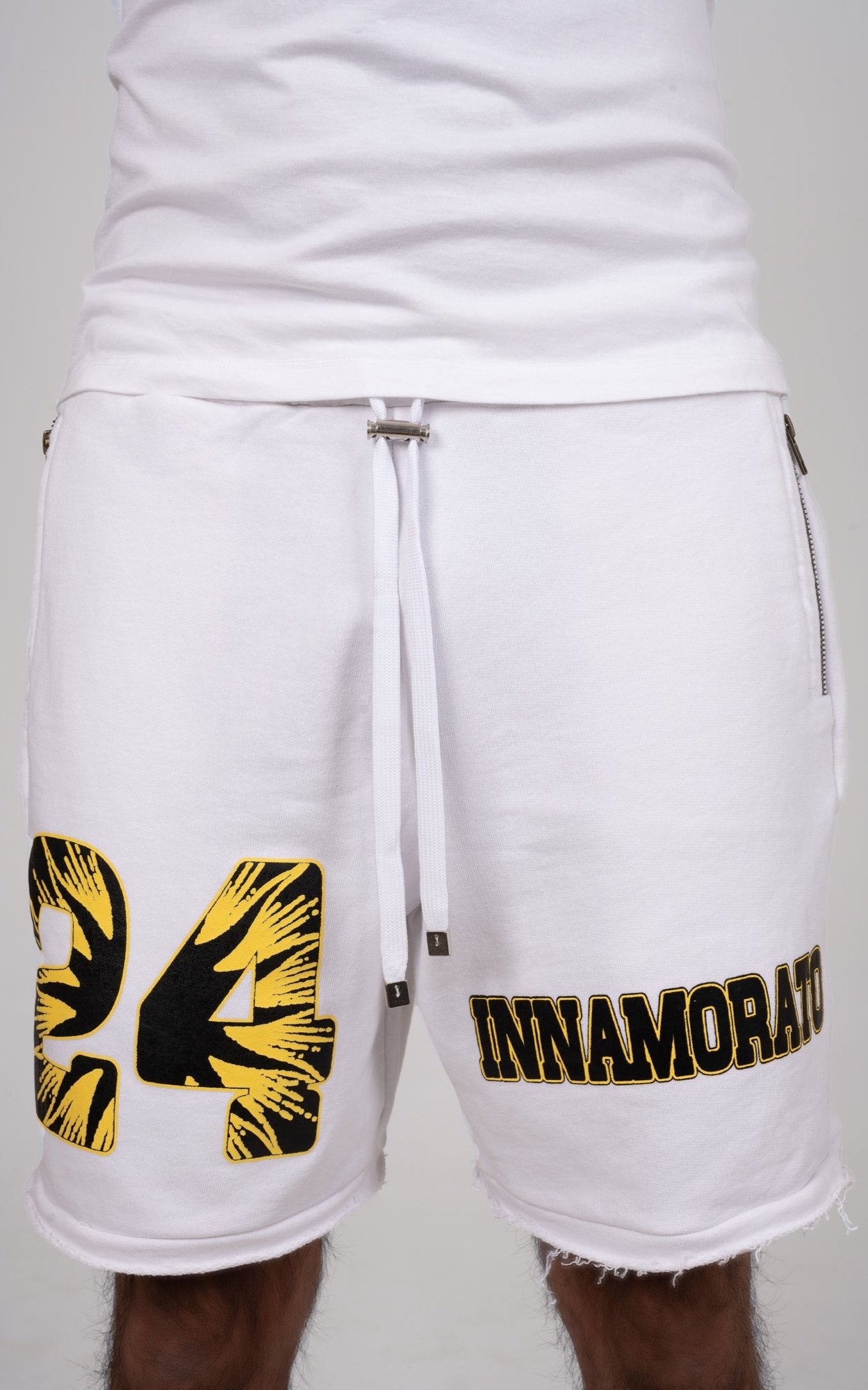 Football cotton shorts- White from innamoratoclo.com