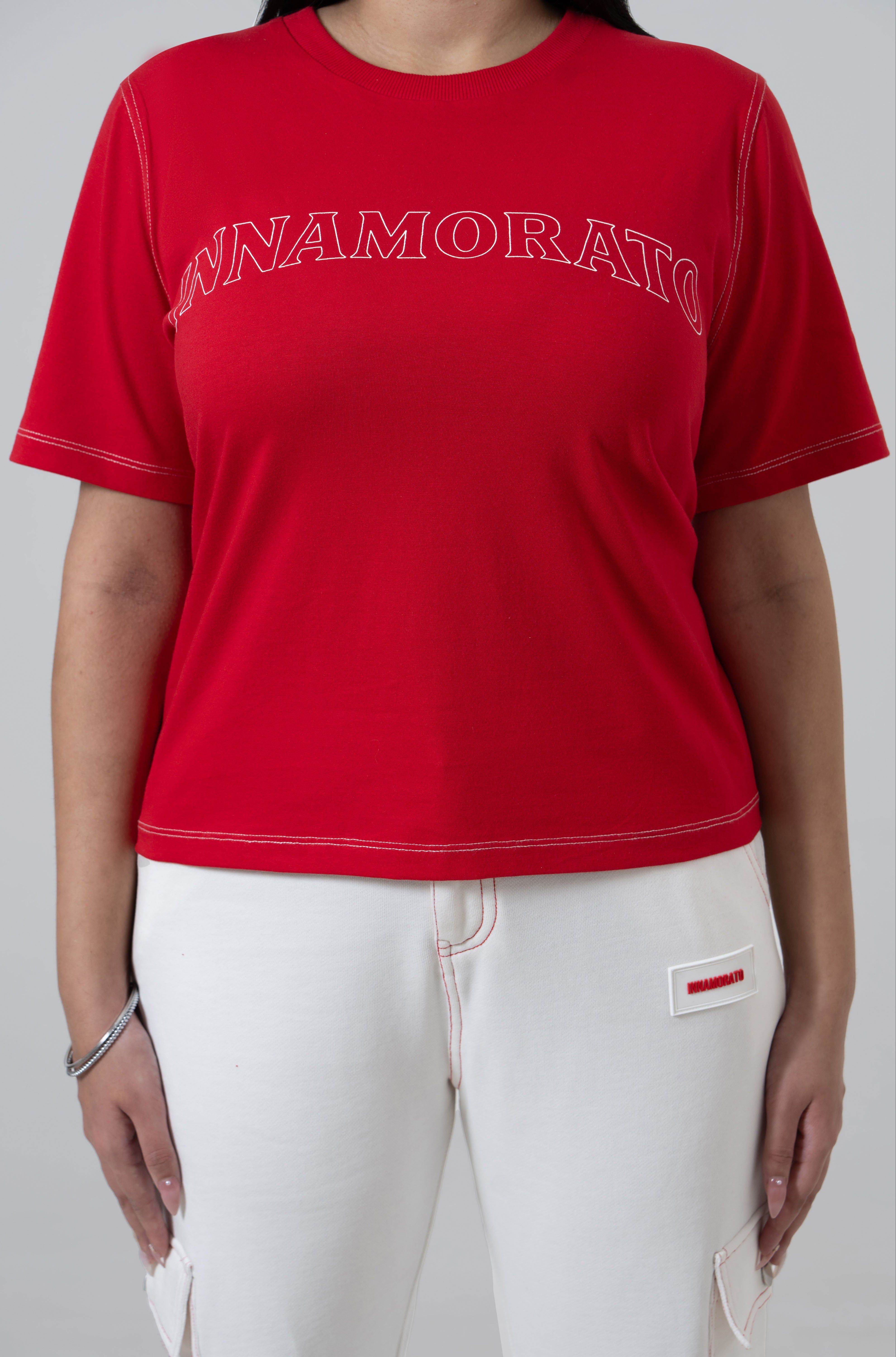 Contrast stitched logo t-shirt from innamoratoclo.com