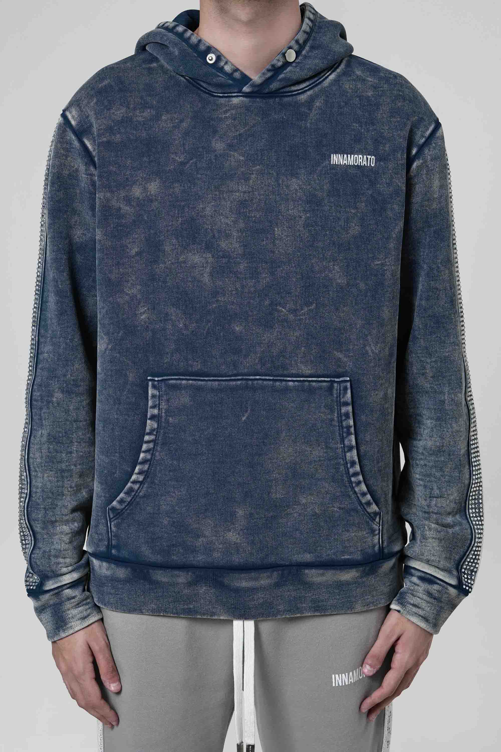 Mineral washed crystal hoodie from innamoratoclo.com