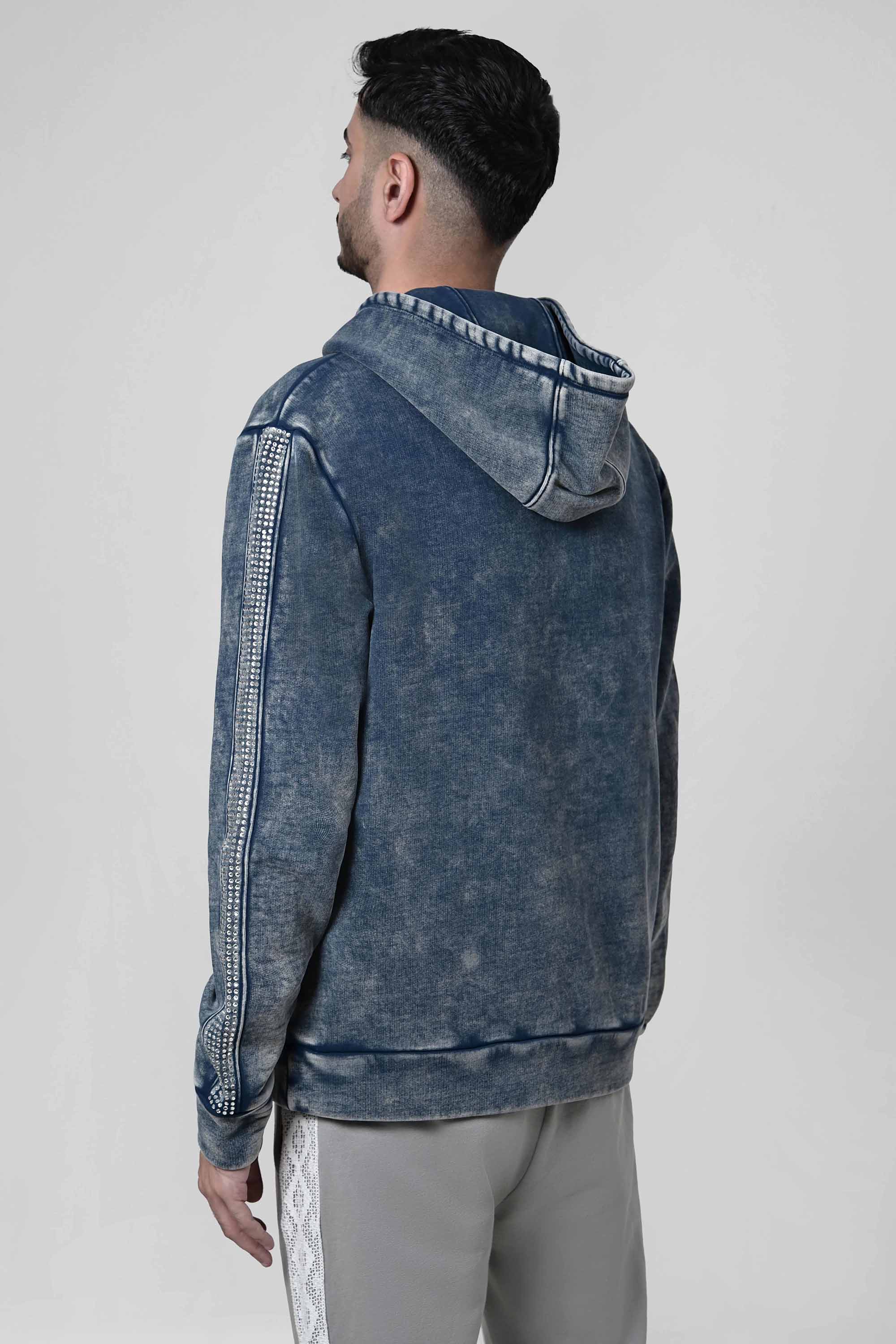 Mineral washed crystal hoodie from innamoratoclo.com