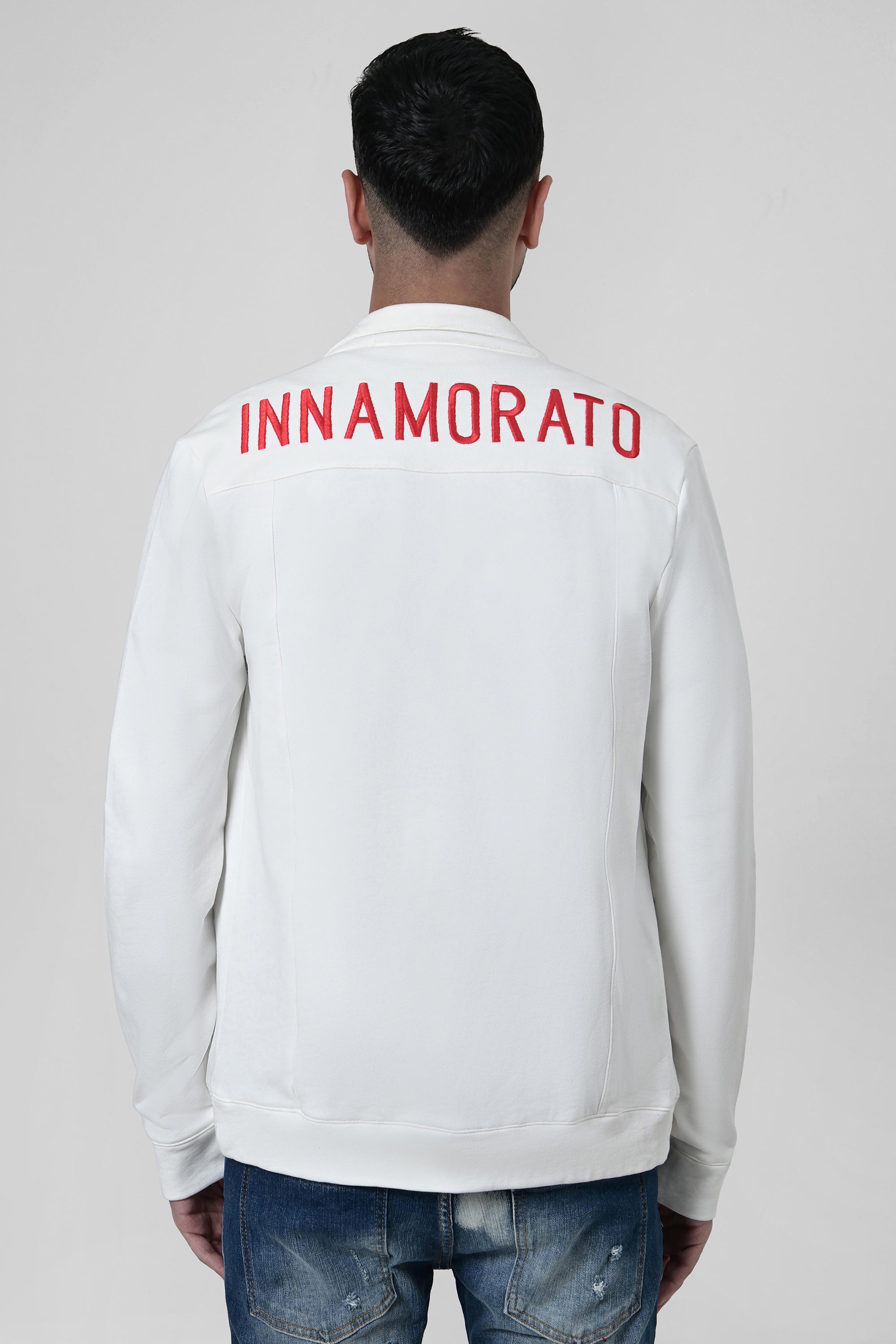 Logo embroidered overshirt from innamoratoclo.com