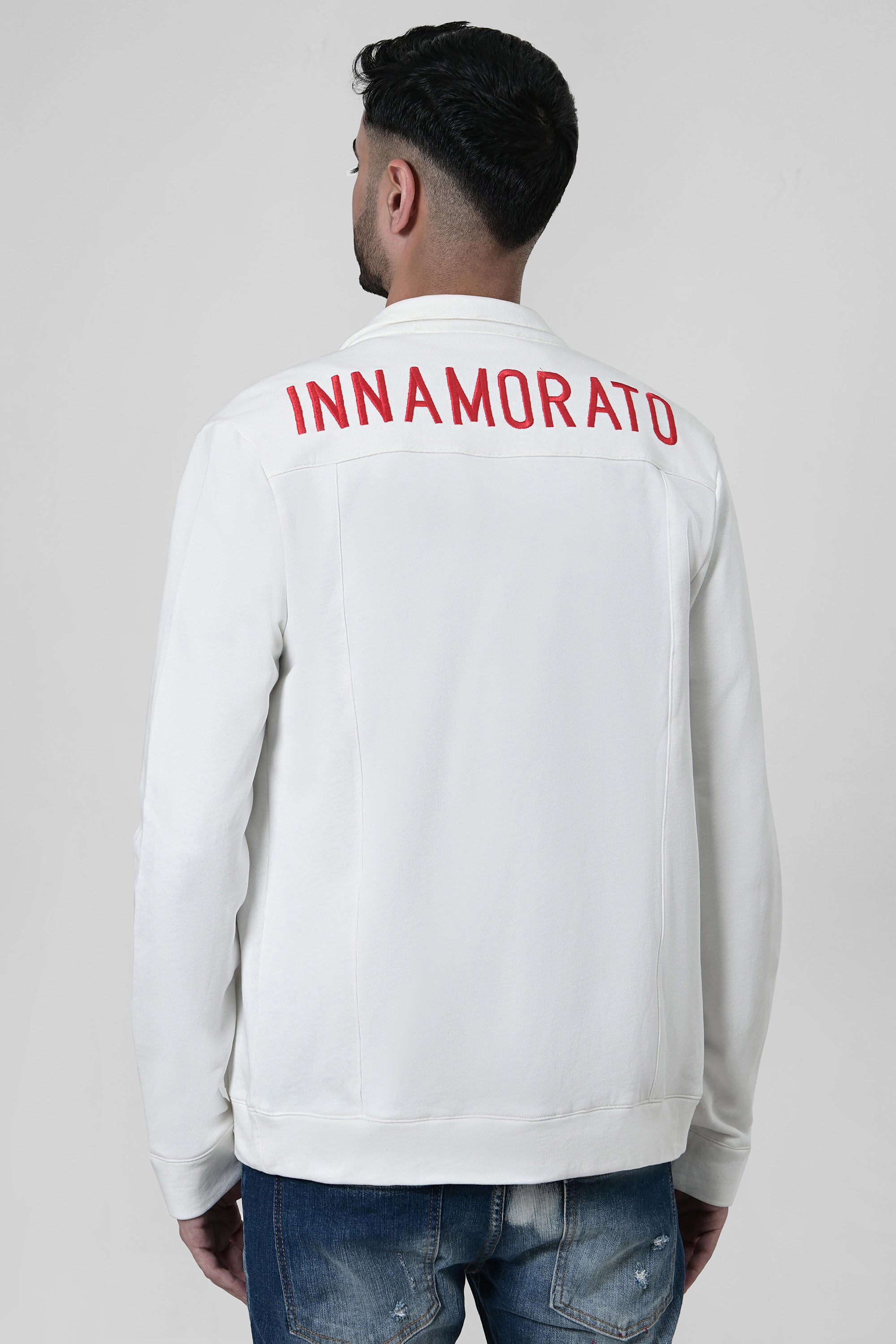 Logo embroidered overshirt from innamoratoclo.com