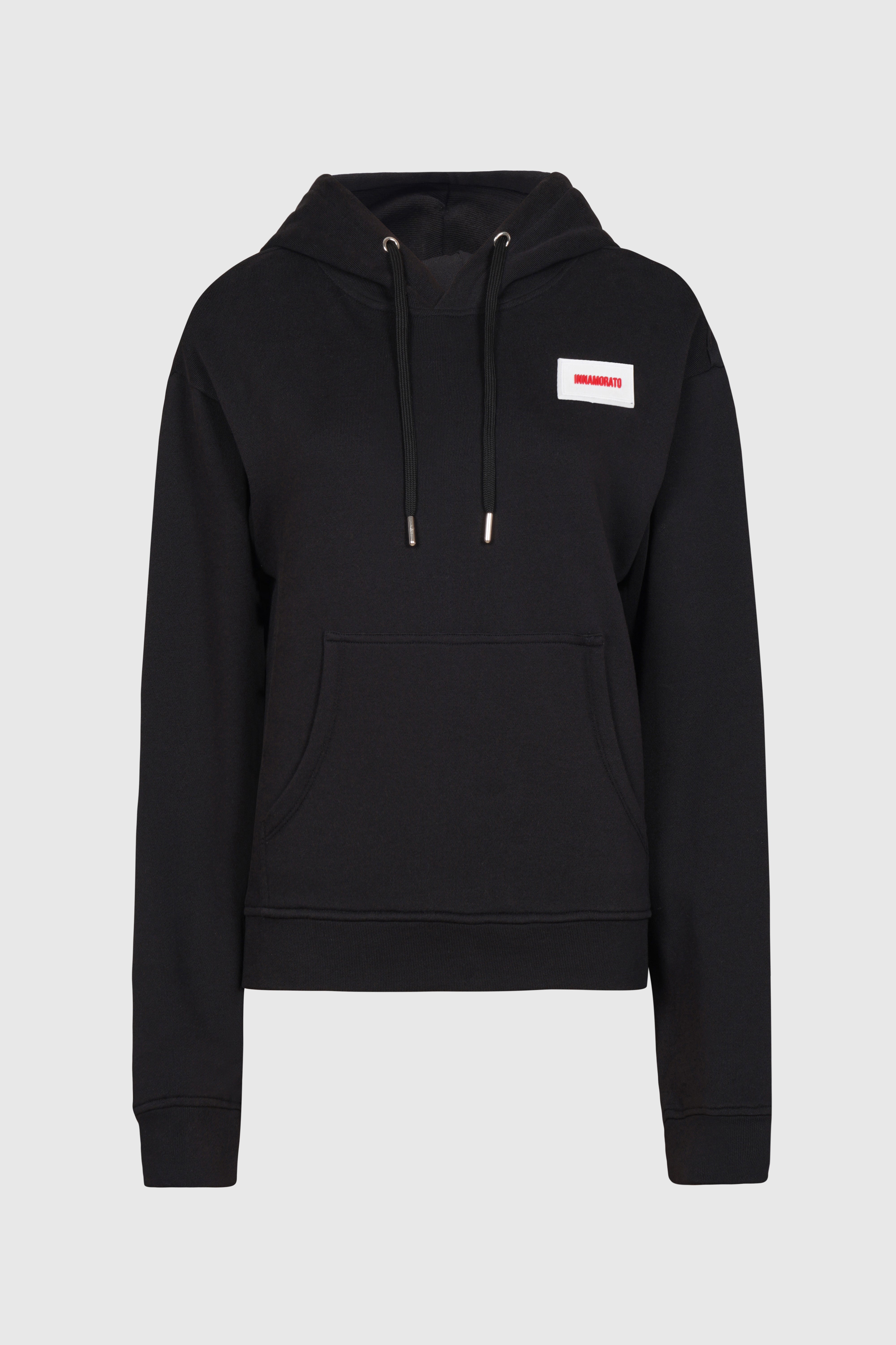 Hoodie with logo patch