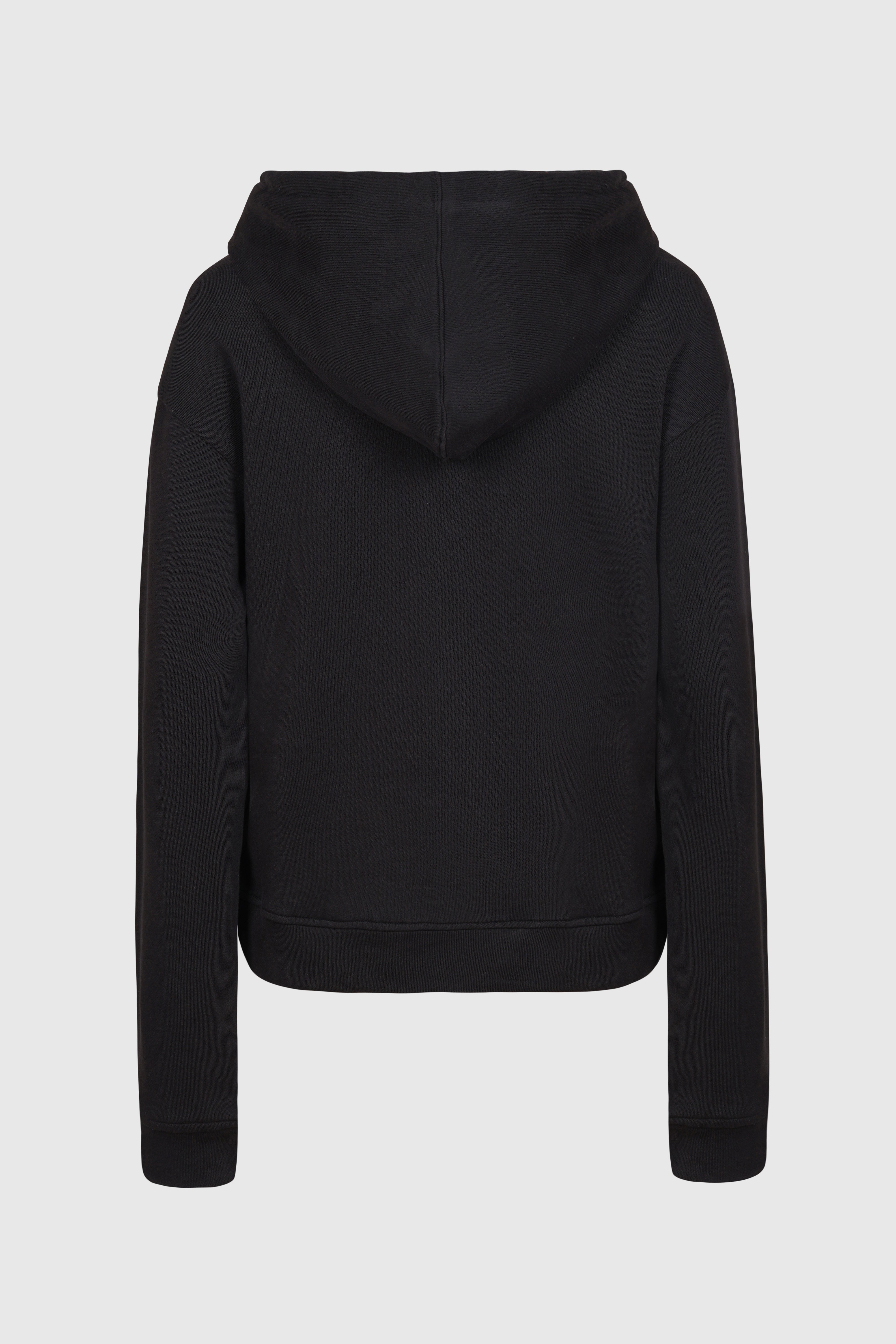 Hoodie with logo patch