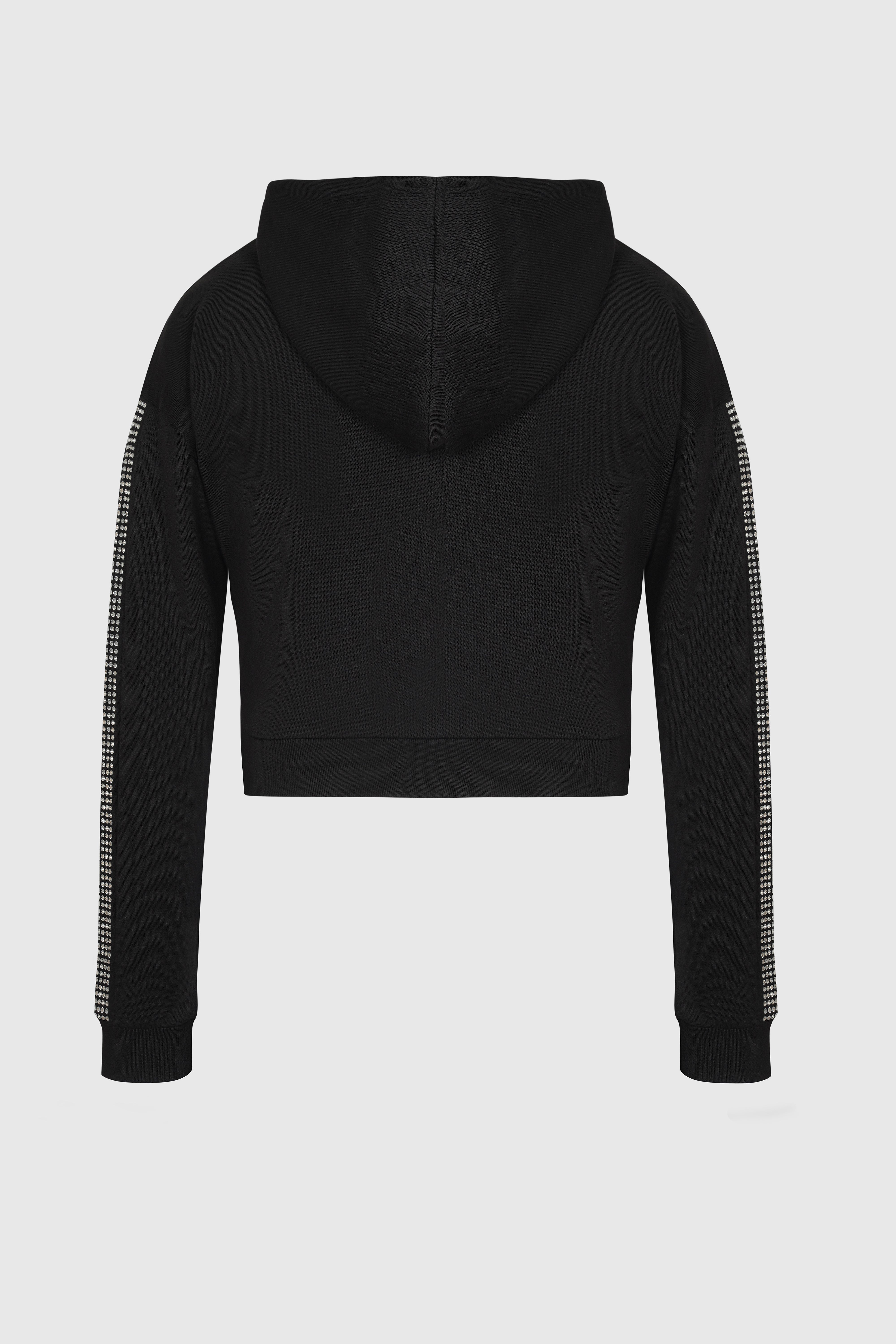 Crystal cropped zip hoodie from innamoratoclo.com