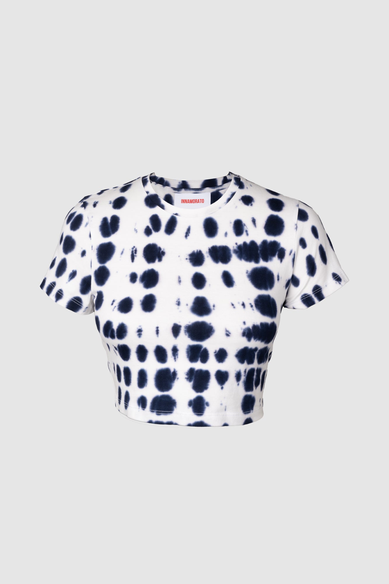 Polka dot tie & dye baby tee from innamoratoclo.com