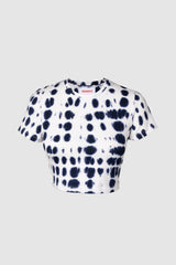 Polka dot tie & dye baby tee from innamoratoclo.com