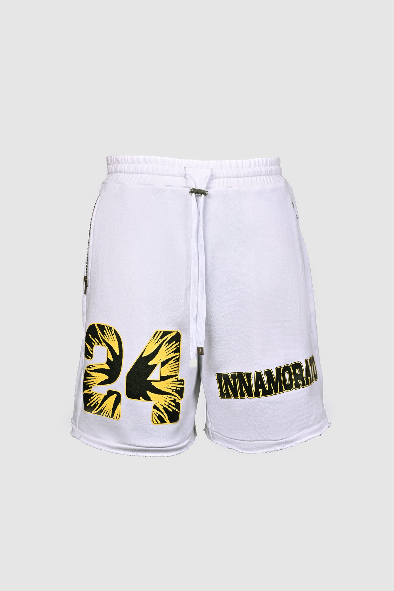 Cotton track shorts- White from innamoratoclo.com