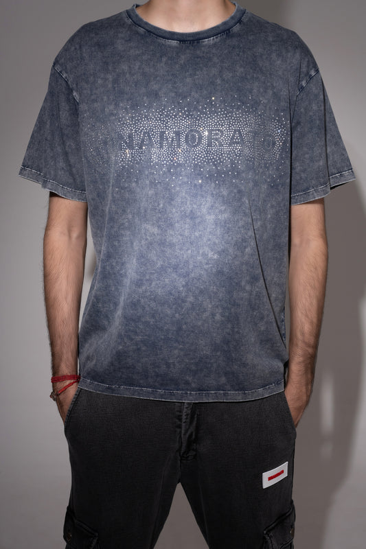 Mineral washed crystal logo t-shirt from innamoratoclo.com