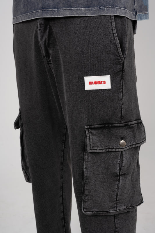 Mineral washed cotton cargo pants from innamoratoclo.com