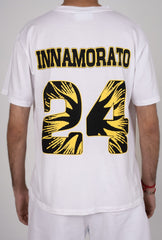 Supima cotton football t-shirt- White from innamoratoclo.com