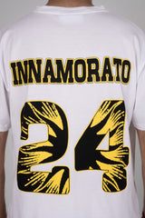 Supima cotton football t-shirt- White from innamoratoclo.com