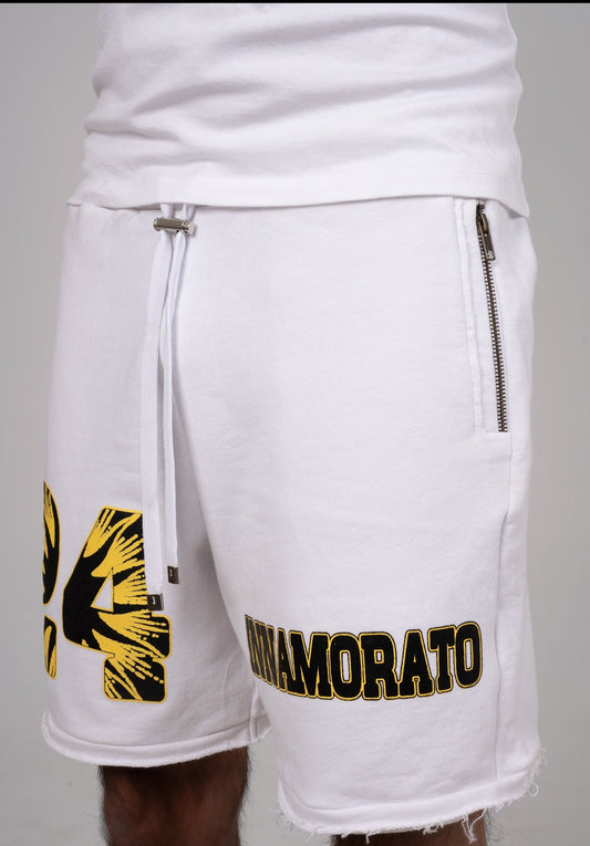 Cotton track shorts- White from innamoratoclo.com