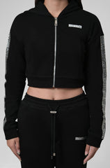 Crystal cropped zip hoodie from innamoratoclo.com