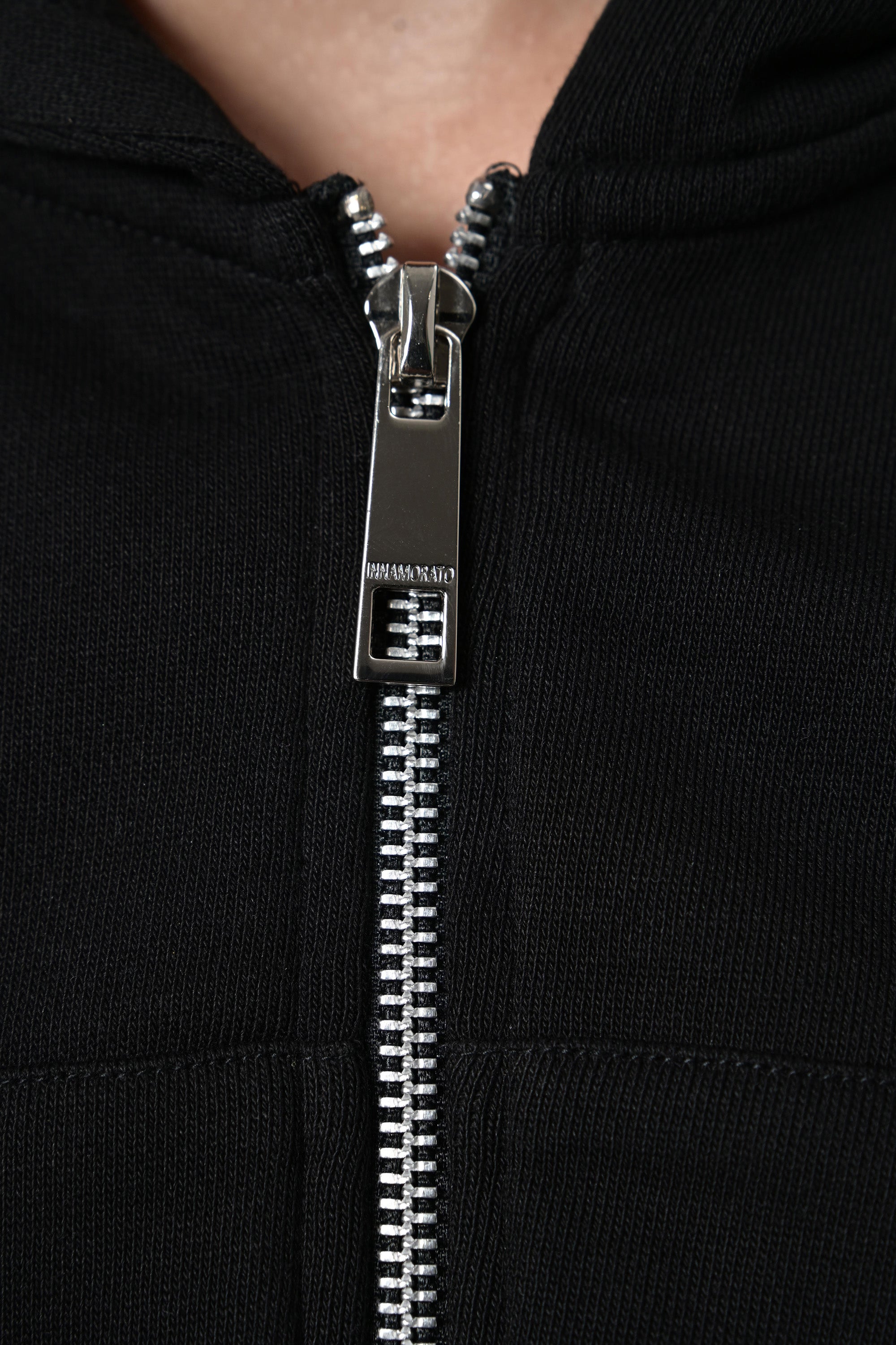 Crystal cropped zip hoodie from innamoratoclo.com