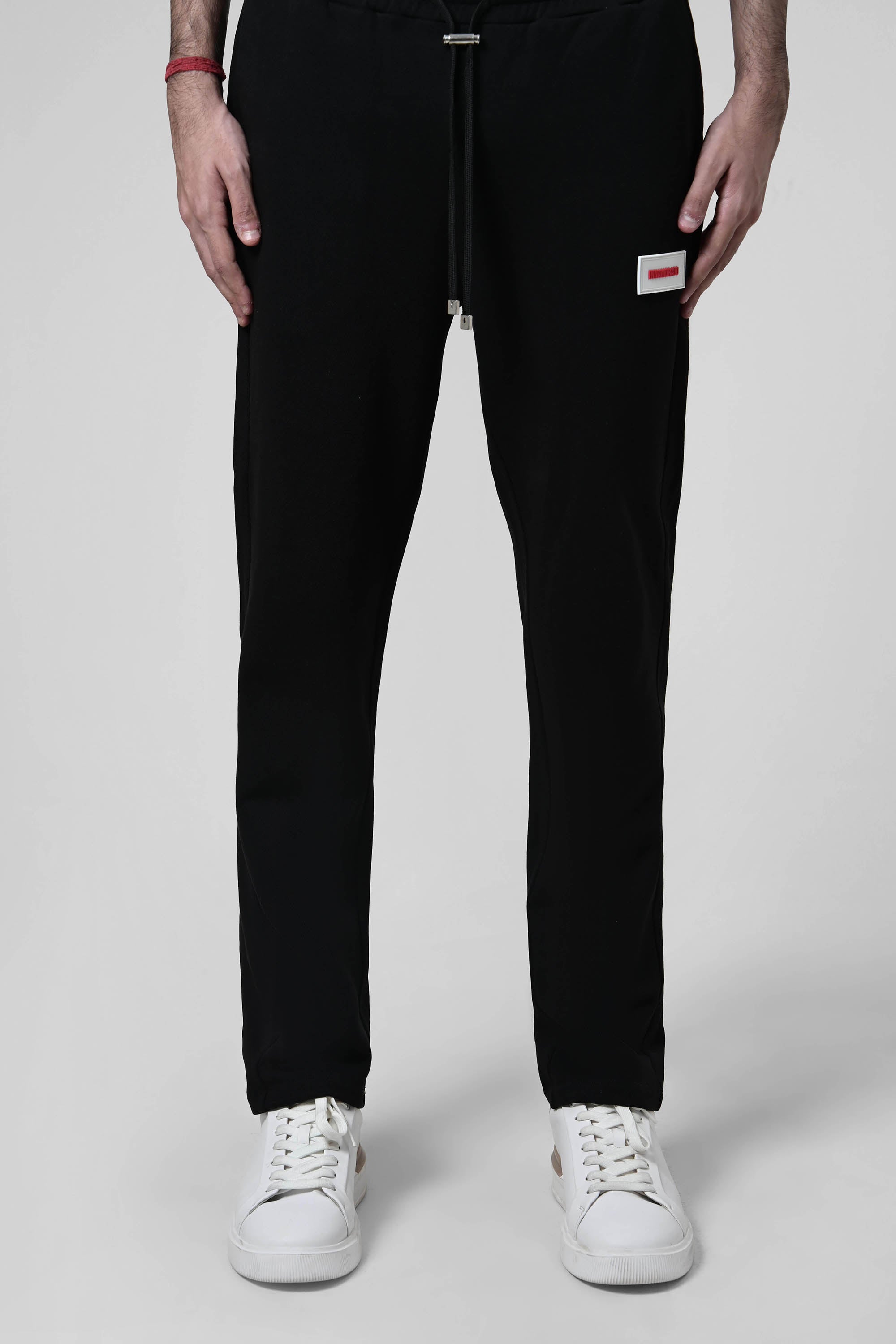 Sweatpants with rubberized logo patch from innamoratoclo.com