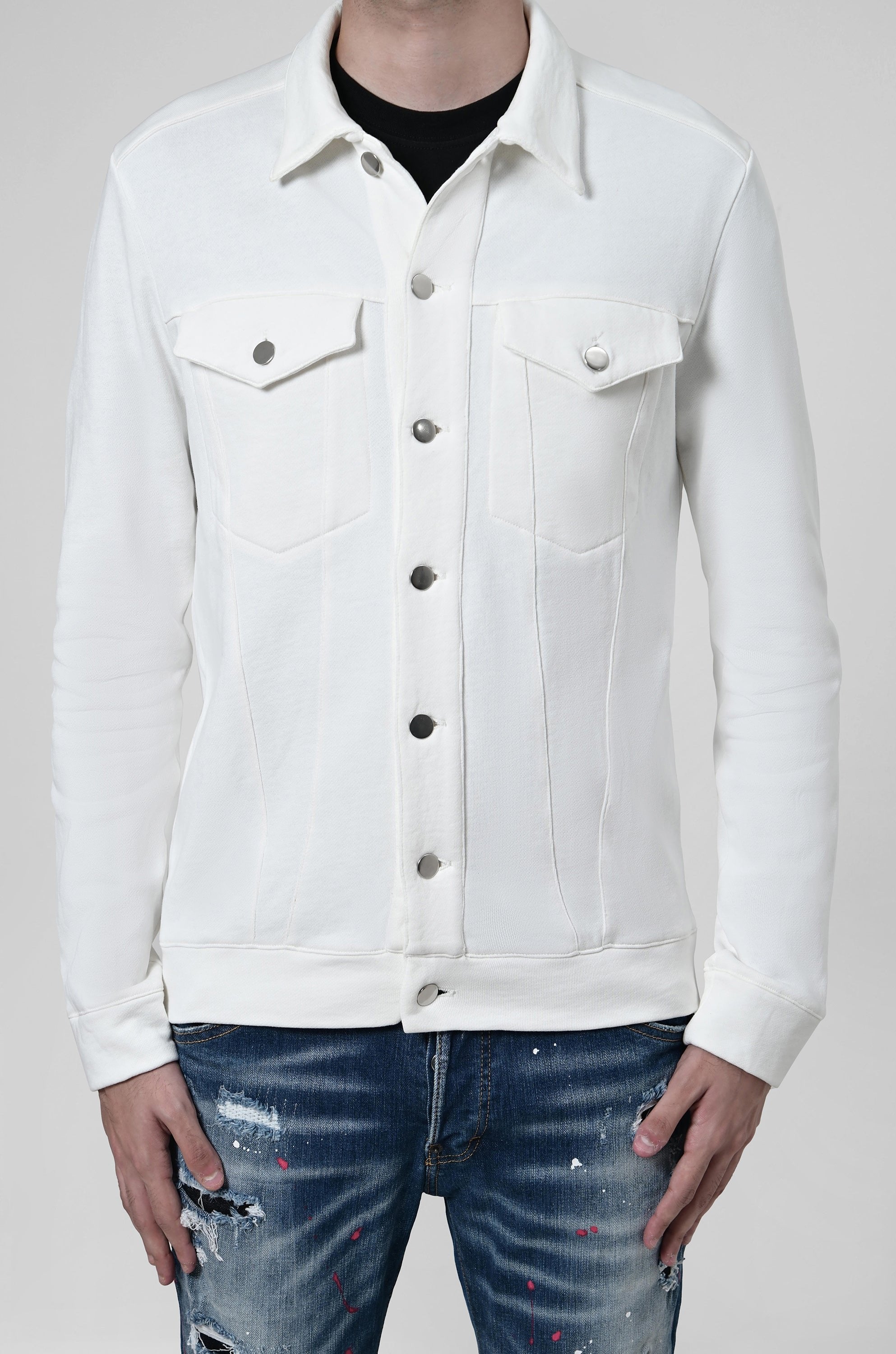 Logo embroidered overshirt from innamoratoclo.com